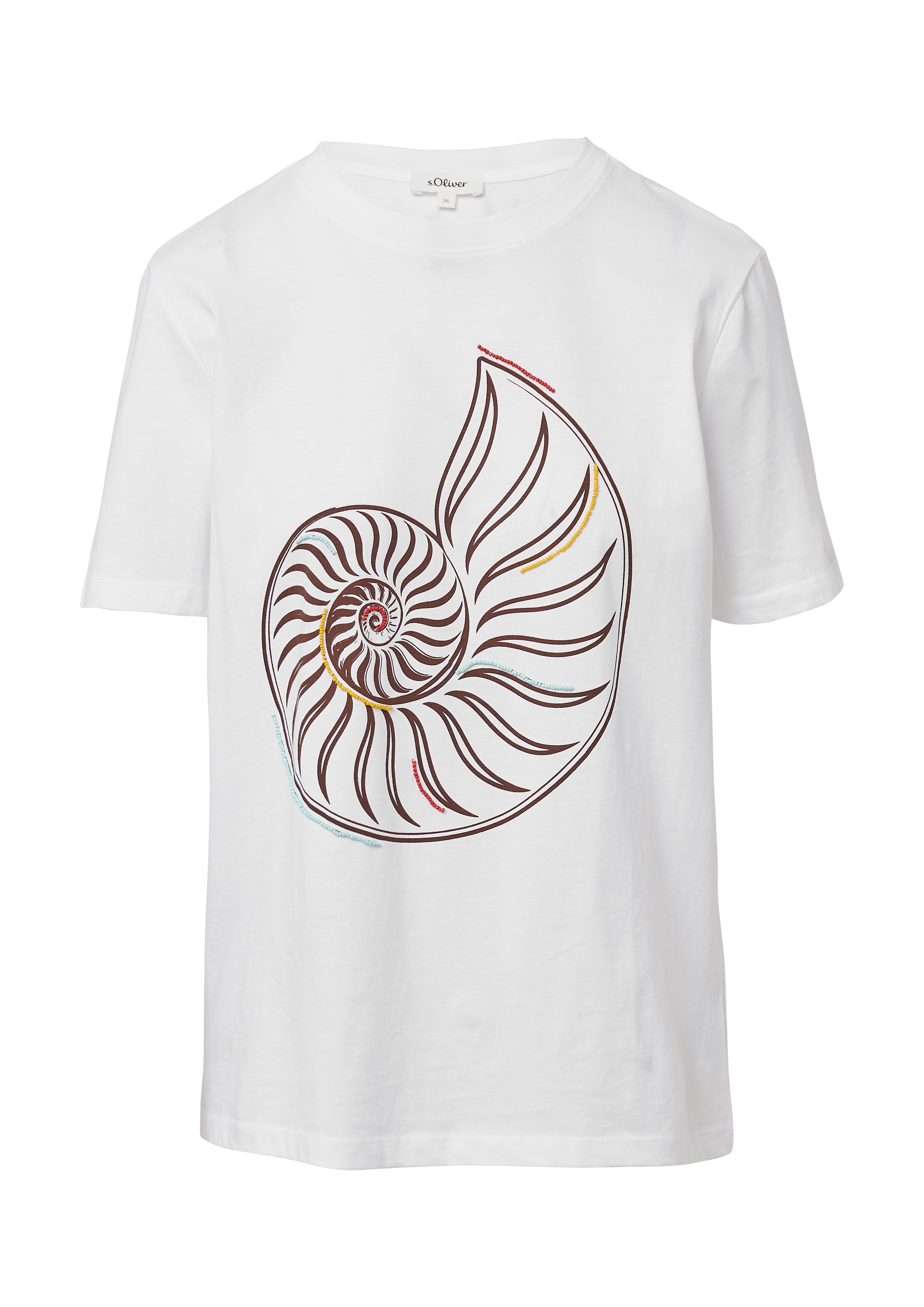 balts s.Oliver T-Krekls: no priekšpuses