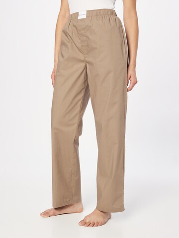 Pantalon de pyjama Calvin Klein Underwear en gris : devant