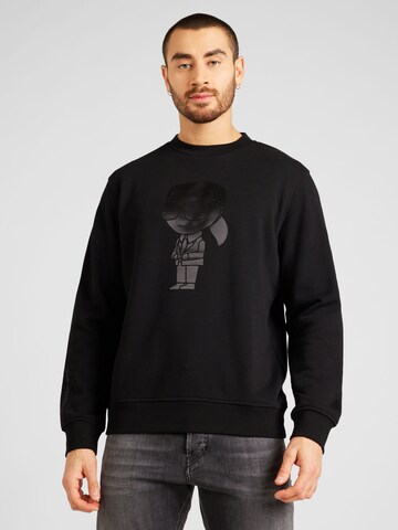 Karl Lagerfeld Sweatshirt in Schwarz: Vorderseite
