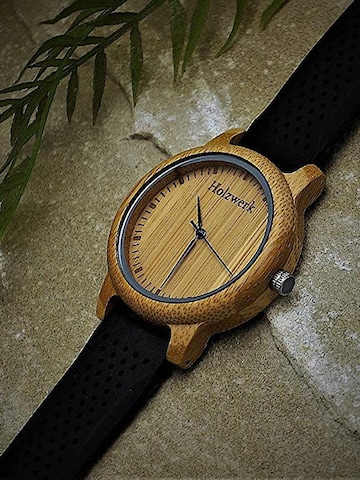 Holzwerk - Reloj analógico 'LINDEN' en negro