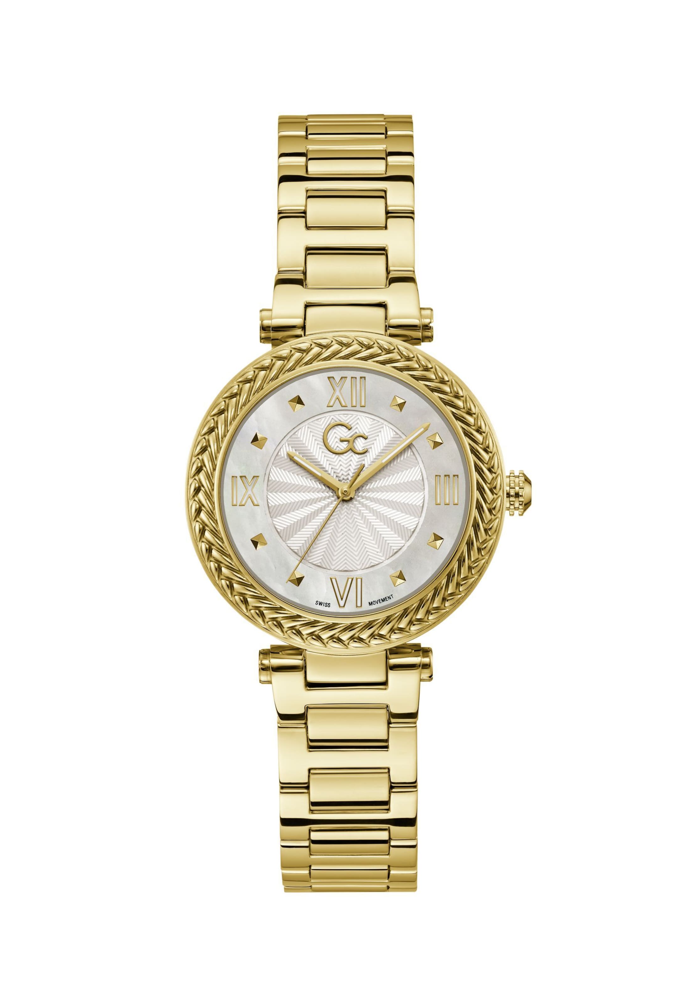 Gc Analoguhr 'Tiara' in Gold: Vorderseite