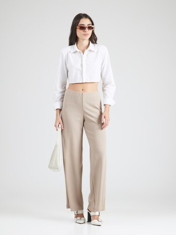 VERO MODA Широкий Штаны 'VMBERLIN' в Бежевый