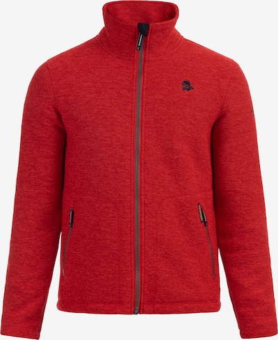 Schmuddelwedda Fleece jas in de kleur Navy / Rood gemêleerd, Productweergave