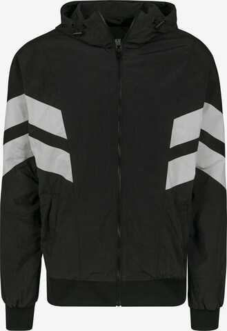 Urban Classics Between-Season Jacket in Black: front