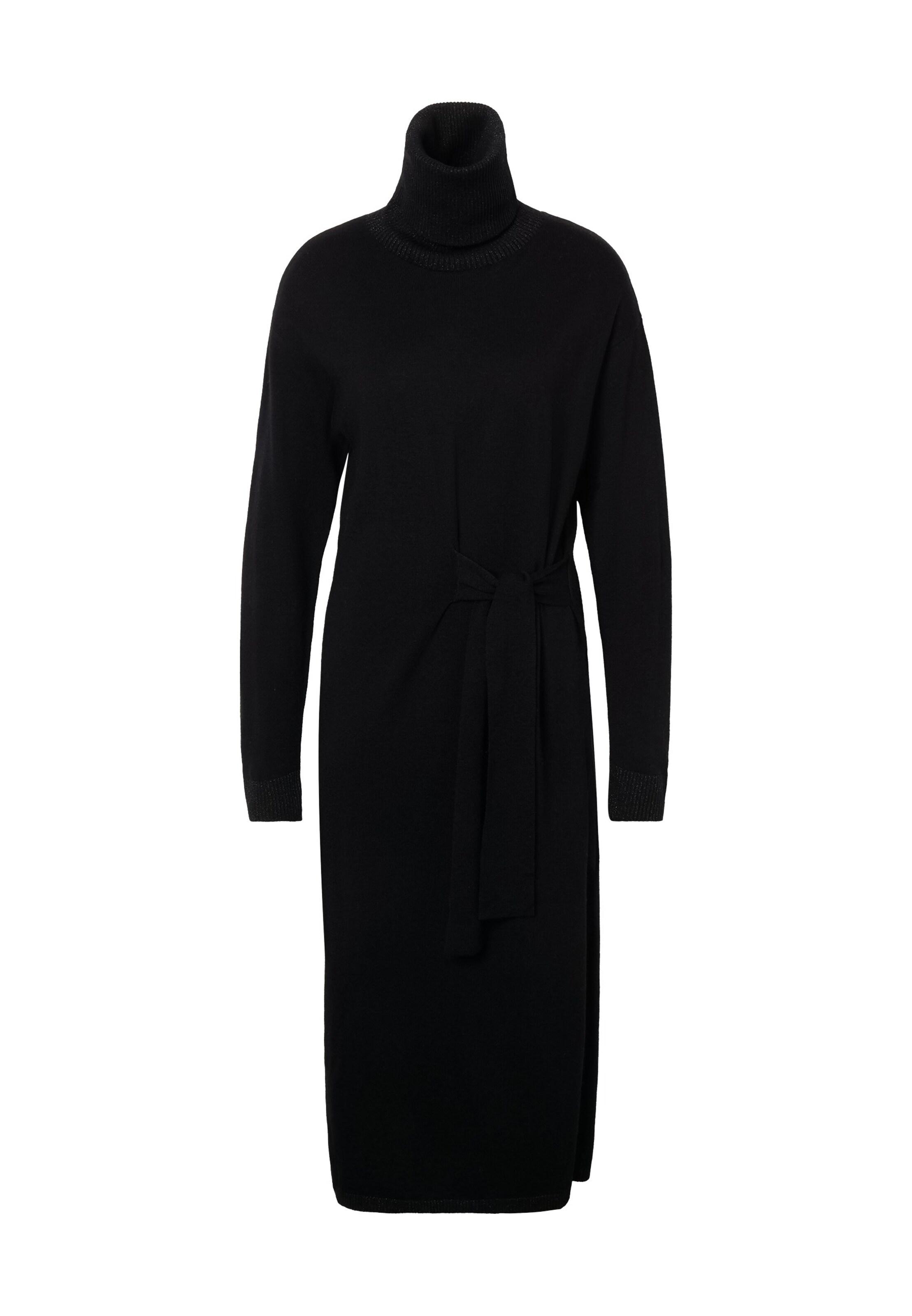Liu Jo - Vestido de punto en negro: frente