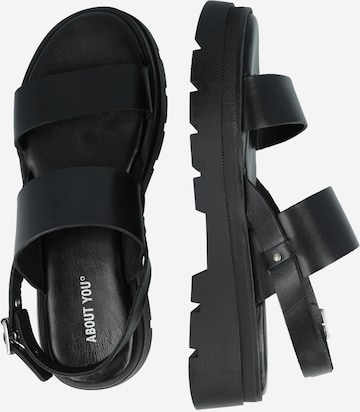 ABOUT YOU Sandals 'Leonora' in Black