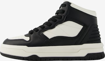 Bershka Sneakers high i svart