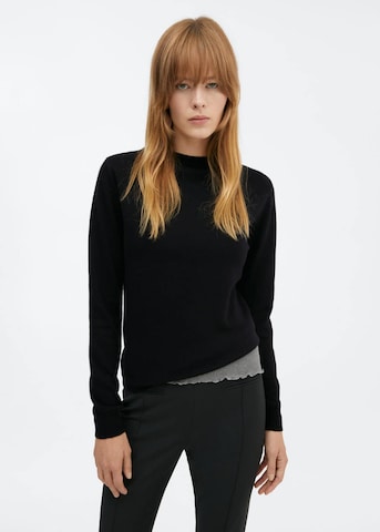 MANGO Sweater 'Serrano' in Black: front