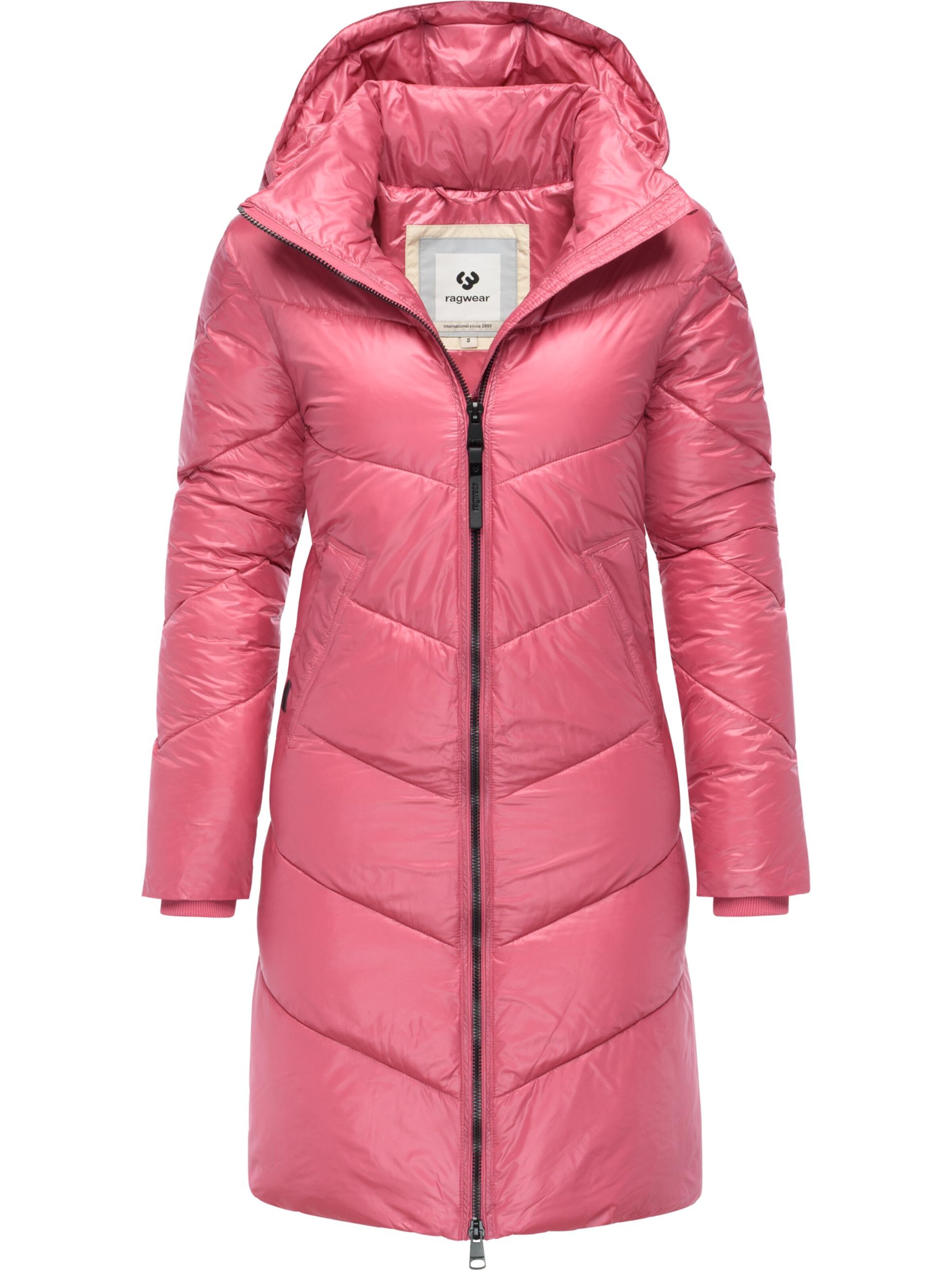 Ragwear Płaszcz zimowy 'Rebelka Shiny' w kolorze różowy
