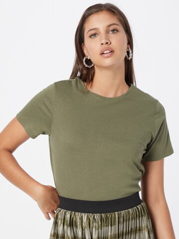 NEW LOOK - Camisa 'GIRLFRIEND' em verde: frente