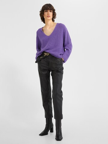 Young Poets Sweater 'Bente' in Purple