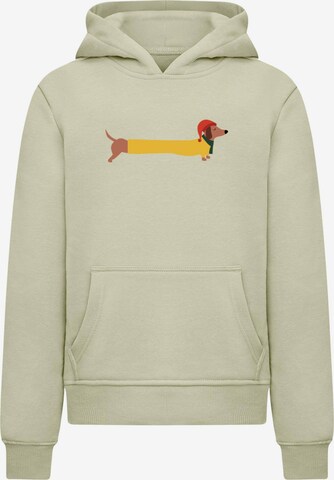 Merchcode Sweatshirt 'Christmas Dog' in Grün: Vorderseite