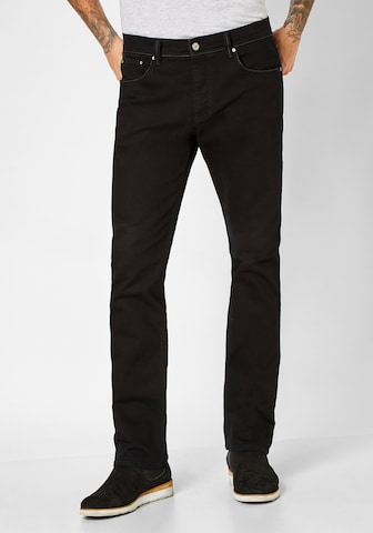 REDPOINT Regular Jeans in Black: front