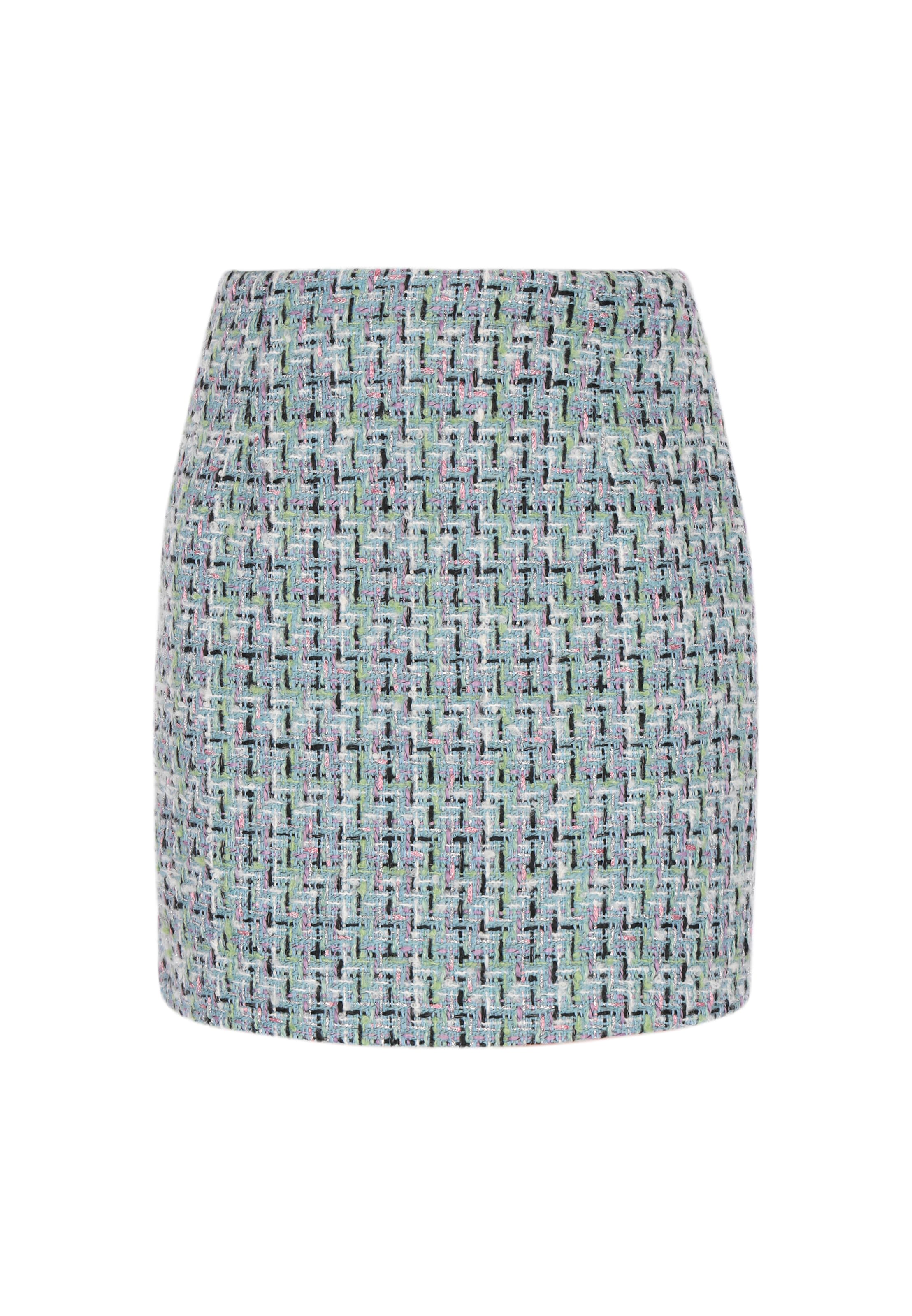 IZIA - Saia 'Festival' em azul: frente