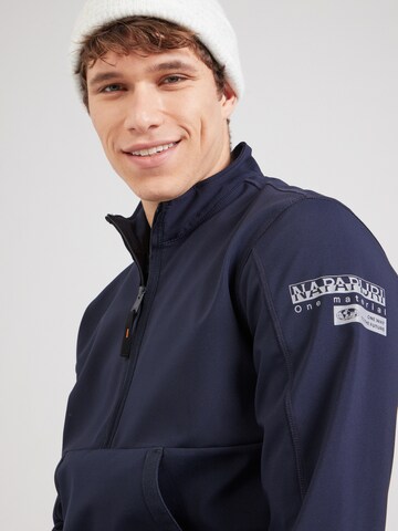 NAPAPIJRI Sweatshirt 'MELVILLE' in Blau