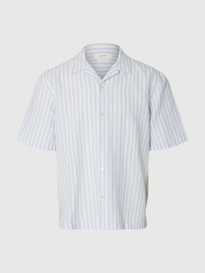 SELECTED Chemise 'SLHClay' en bleu clair / blanc, Vue avec produit