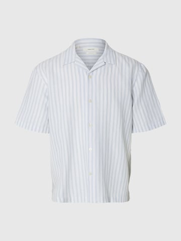 Fit confort Chemise 'SLHClay' SELECTED en bleu