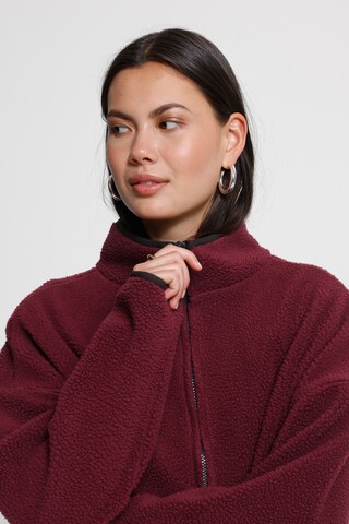 ICHI Fleece jacket in Red