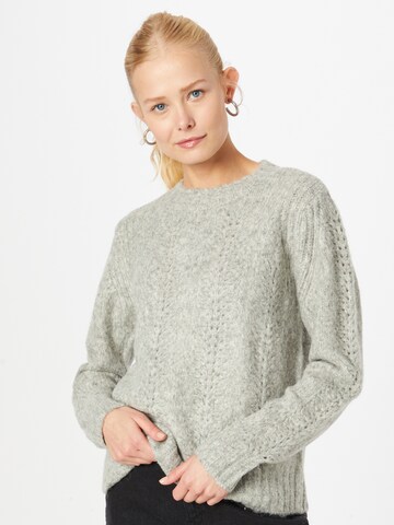 PIECES Sweater 'Bibi' in Grey: front