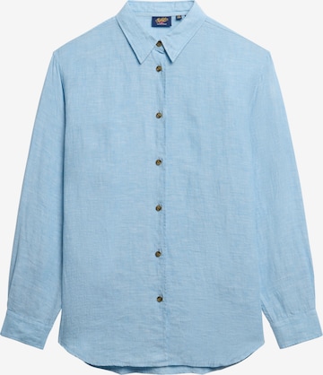 Chemisier Superdry en bleu : devant