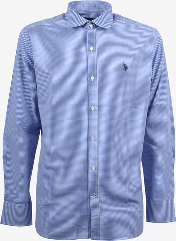 U.S. POLO ASSN. Button Up Shirt in Blue: front