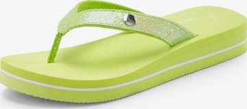 VENICE BEACH T-Bar Sandals in Green: front
