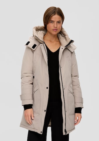 s.Oliver Winterparka in Beige: voorkant