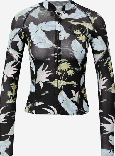 BILLABONG Sportshirt 'PEEKY' in rauchblau / hellgelb / rosa / schwarz, Produktansicht
