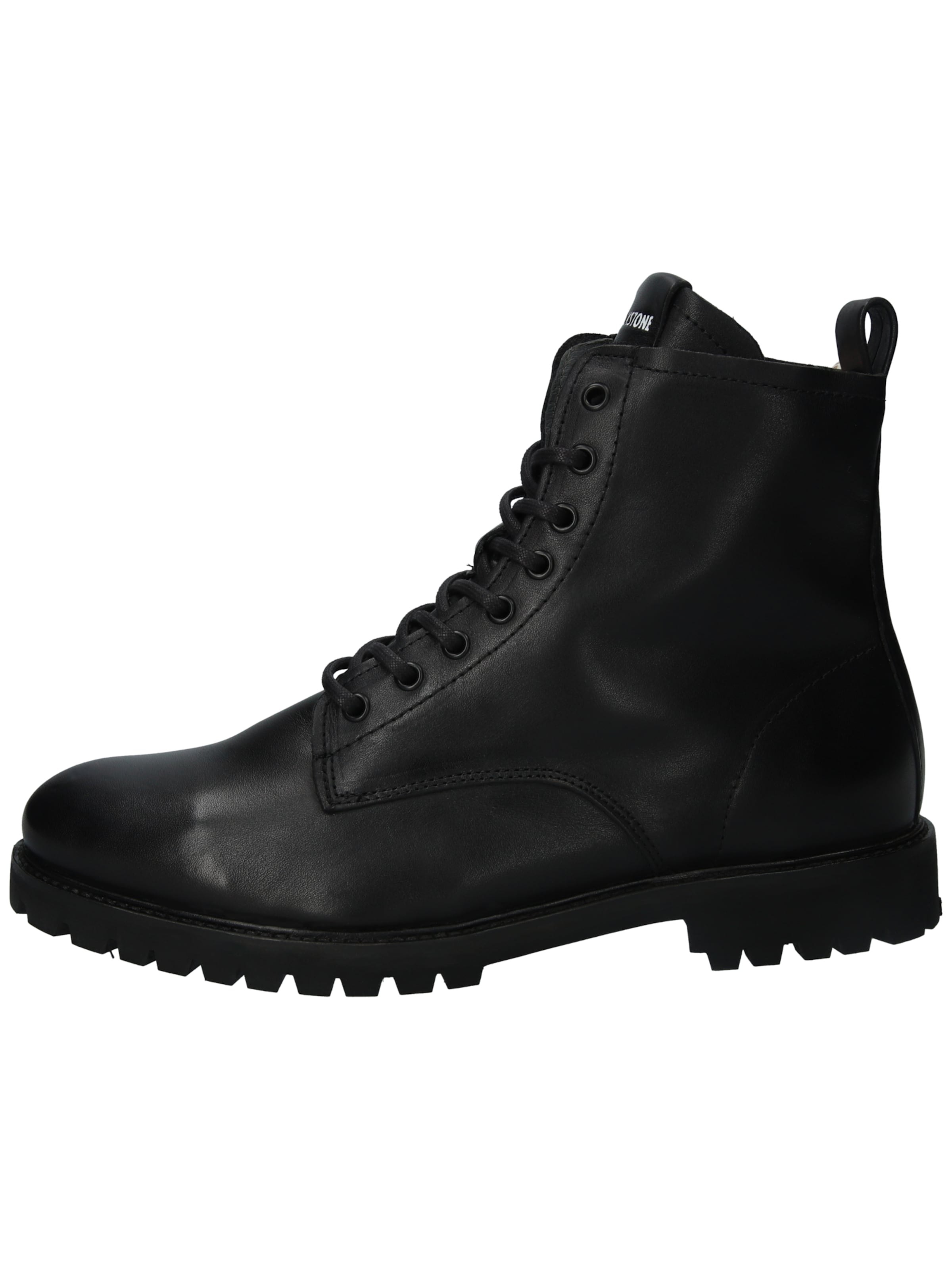 BLACKSTONE Boots med snörning 'Jaxon SG49' i svart: framsida