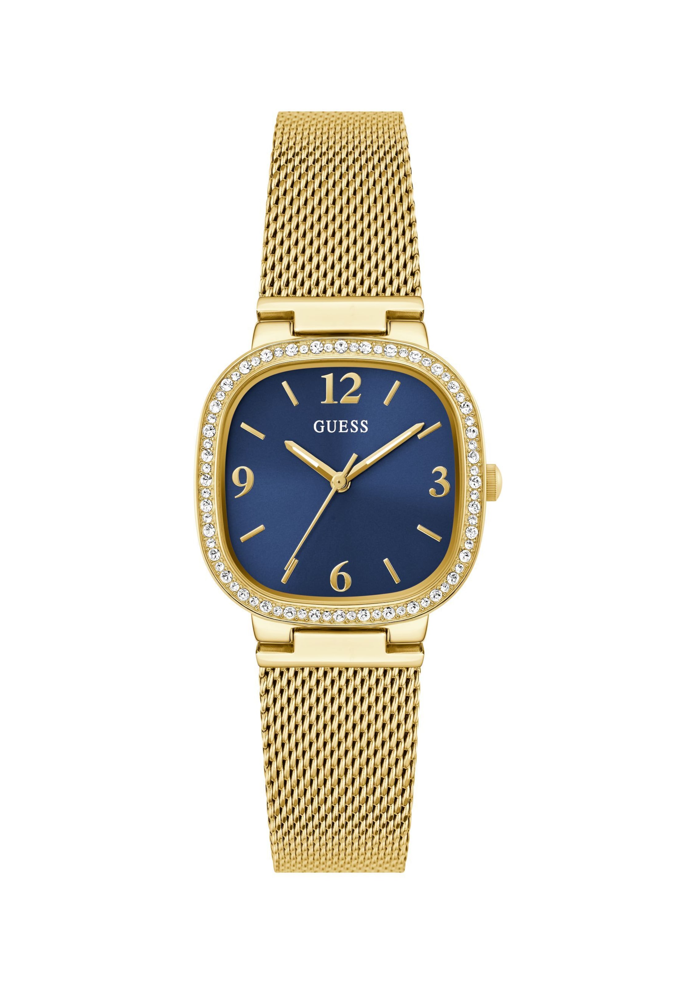 GUESS Analog watch 'TAPESTRY' in Gold: front