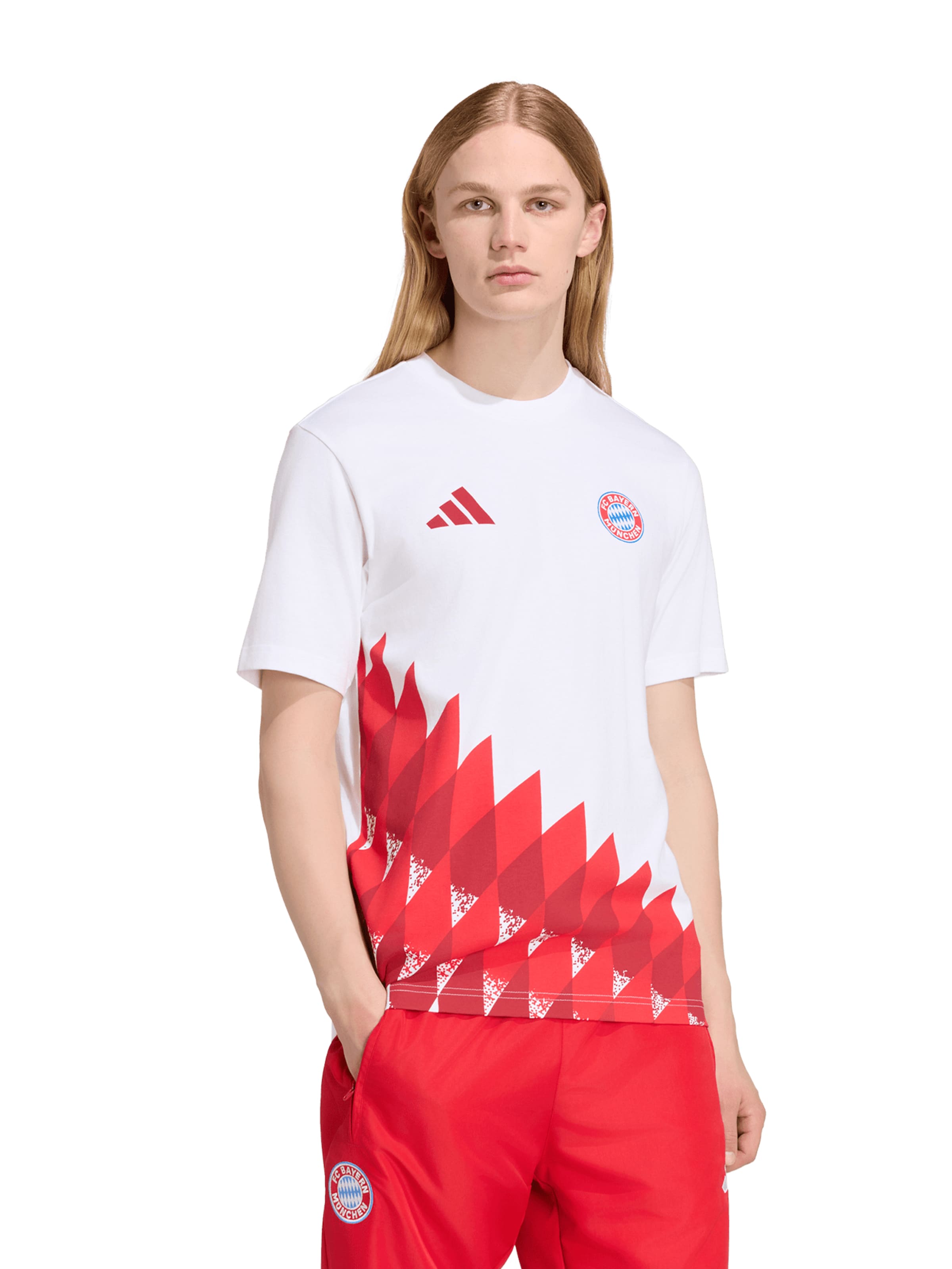 Maillot 'FC Bayern München Anthem' ADIDAS PERFORMANCE en rouge : devant