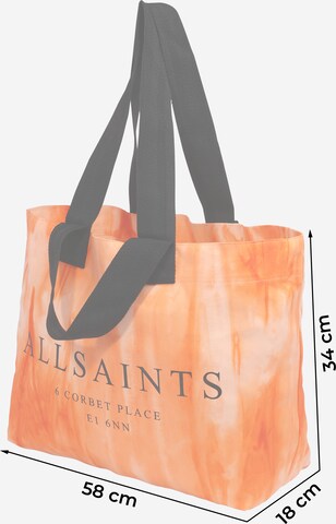 AllSaints Μεγάλη τσάντα σε πορτοκαλί