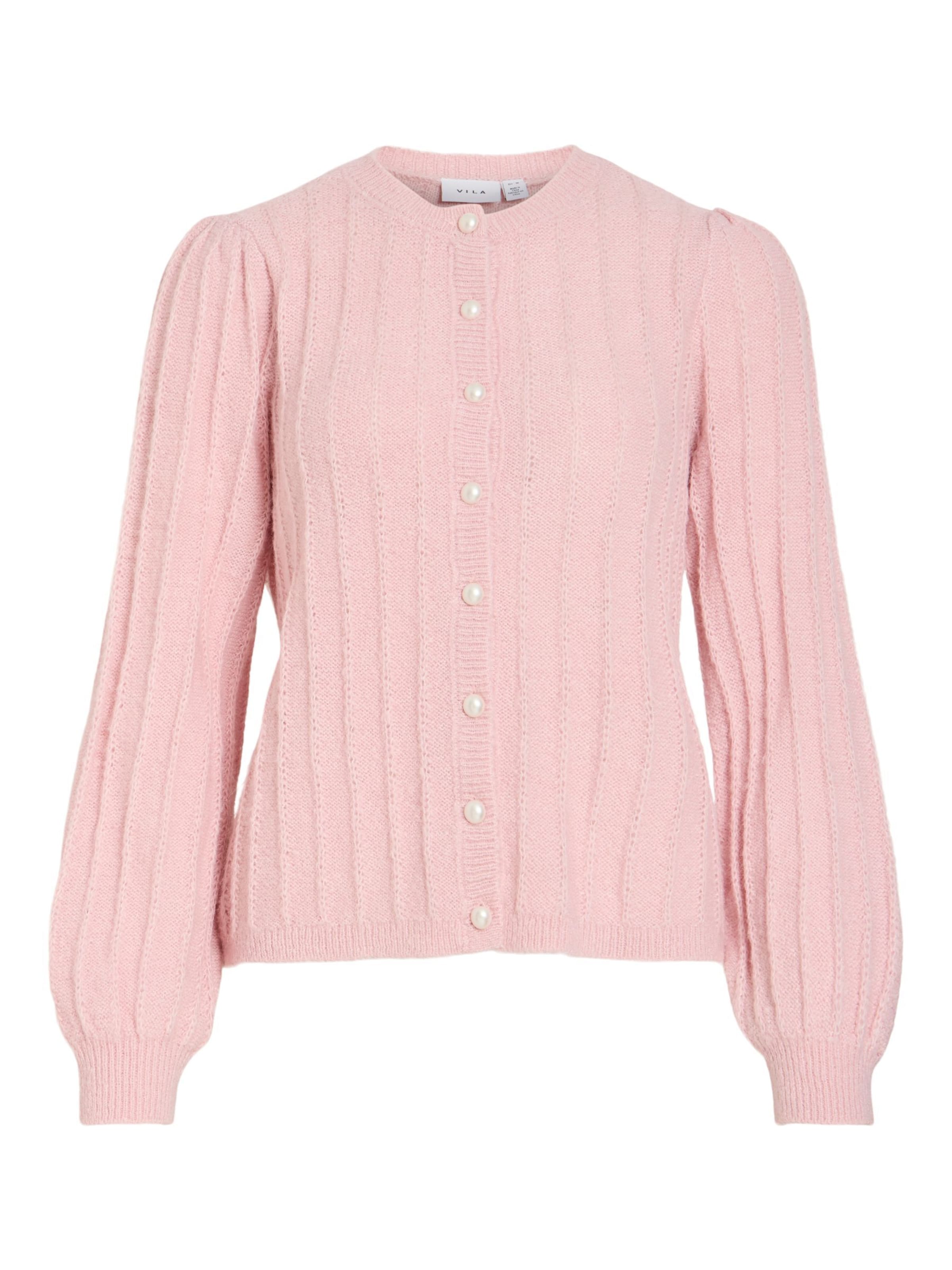 VILA Strickjacke 'VIHILDE' in pink, Produktansicht