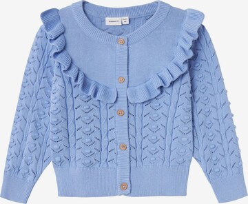 NAME IT Knit Cardigan in Blue: front