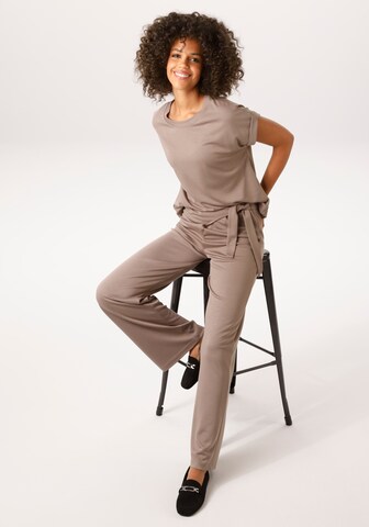 Aniston CASUAL Pajama Pants in Beige