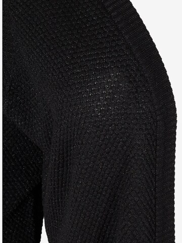 Zizzi Knit Cardigan 'MCUBA HONEY' in Black