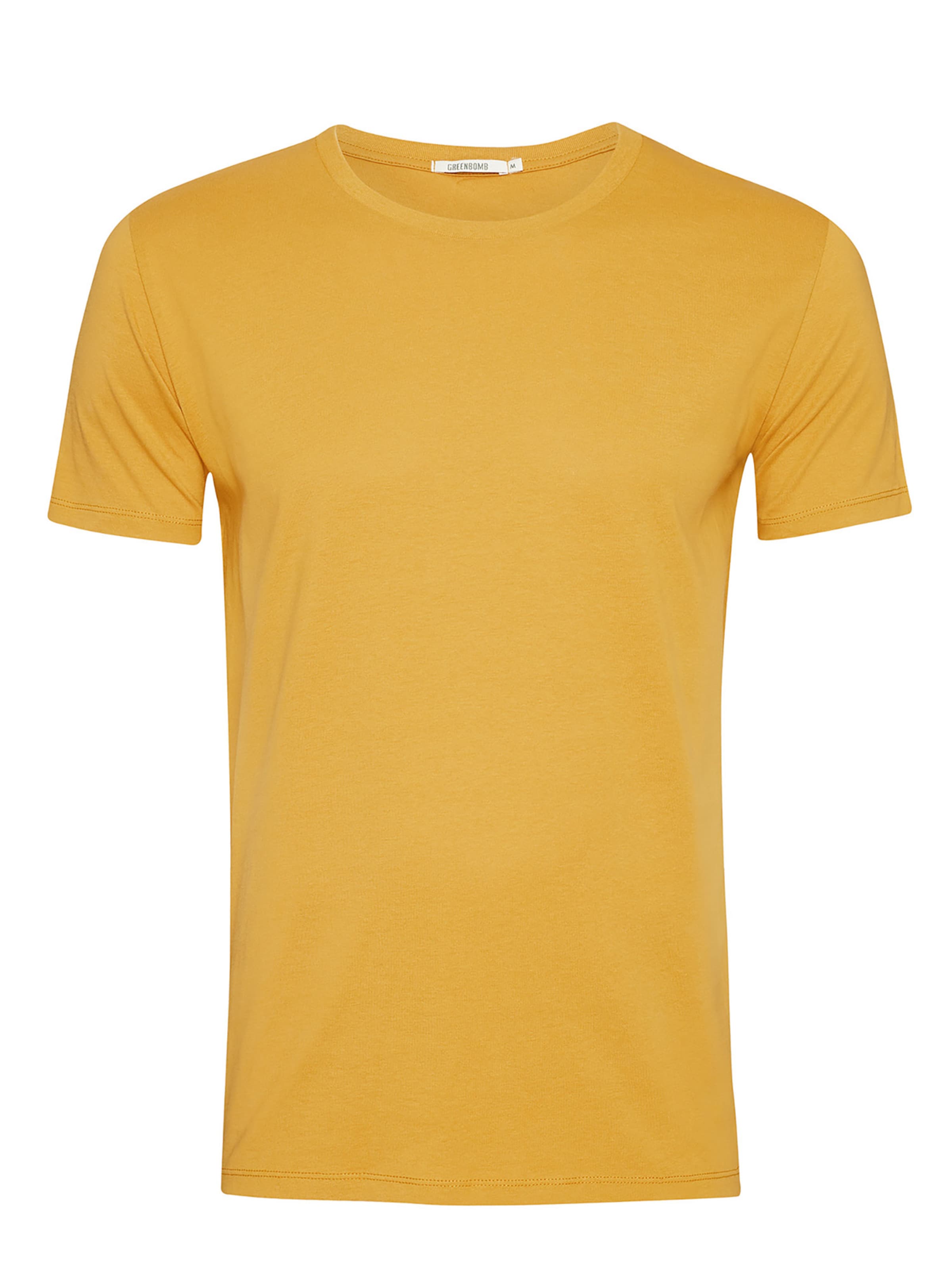 GREENBOMB Shirt in Geel: voorkant