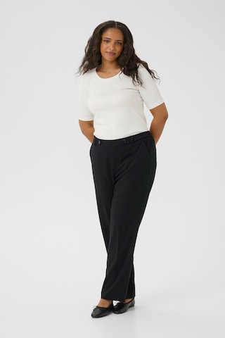 KAFFE CURVE Regular Broek 'Merl' in Zwart
