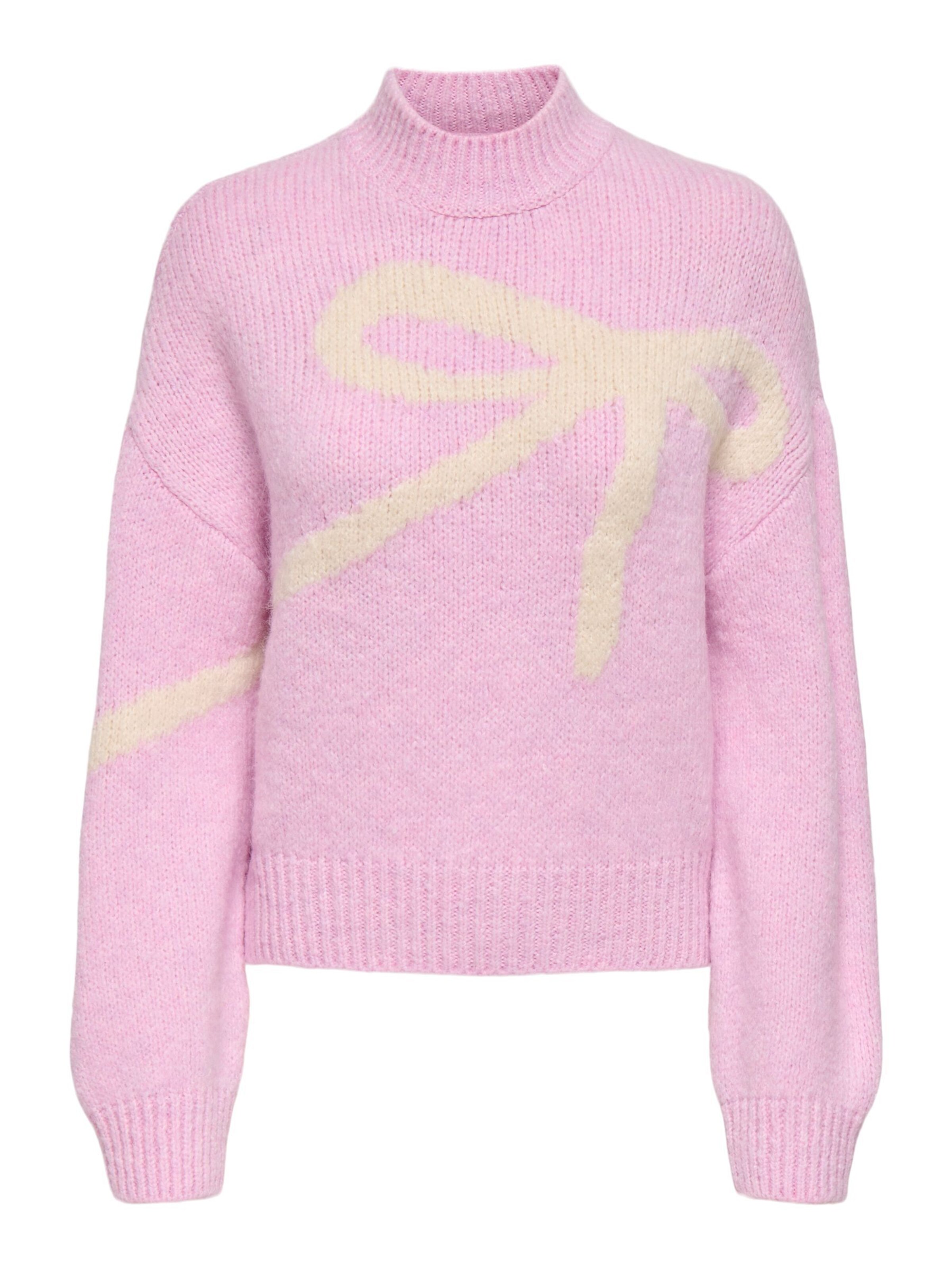 JDY Pullover 'JDYKILIAN' in gelb / altrosa, Produktansicht