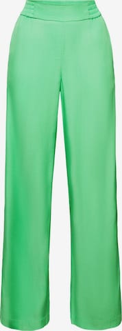 ESPRIT Wide leg Pants in Green: front