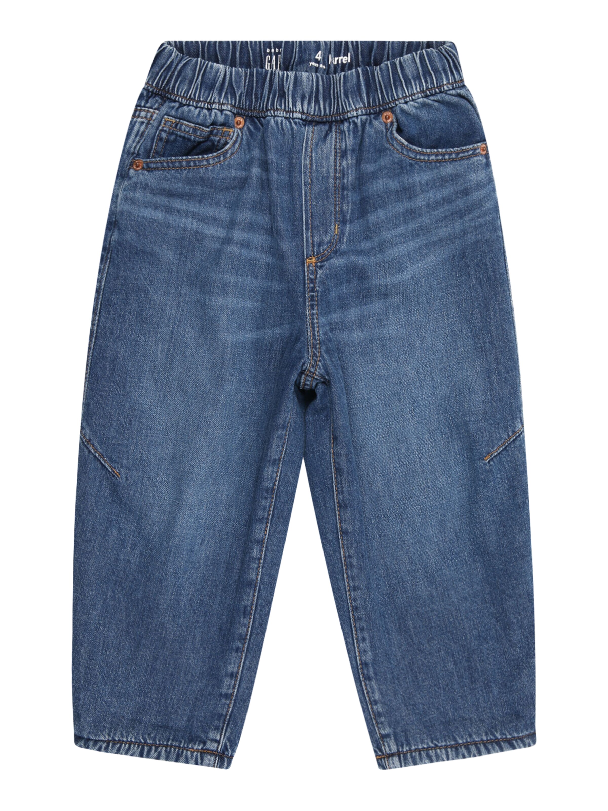 GAP Широки крачоли Дънки 'BARREL' в синьо: отпред