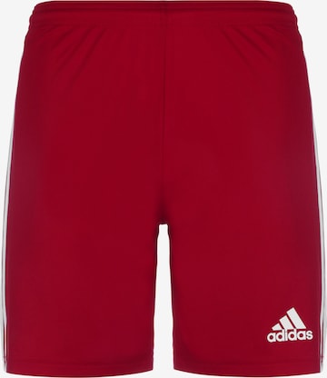 ADIDAS SPORTSWEAR Regular Workout Pants 'Squadra 21' in Red: front