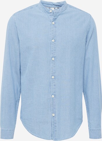 GARCIA Regular fit Button Up Shirt in Blue: front