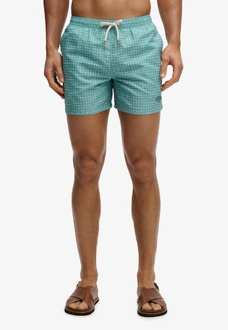 Shorts de bain Superdry & Co en bleu : devant