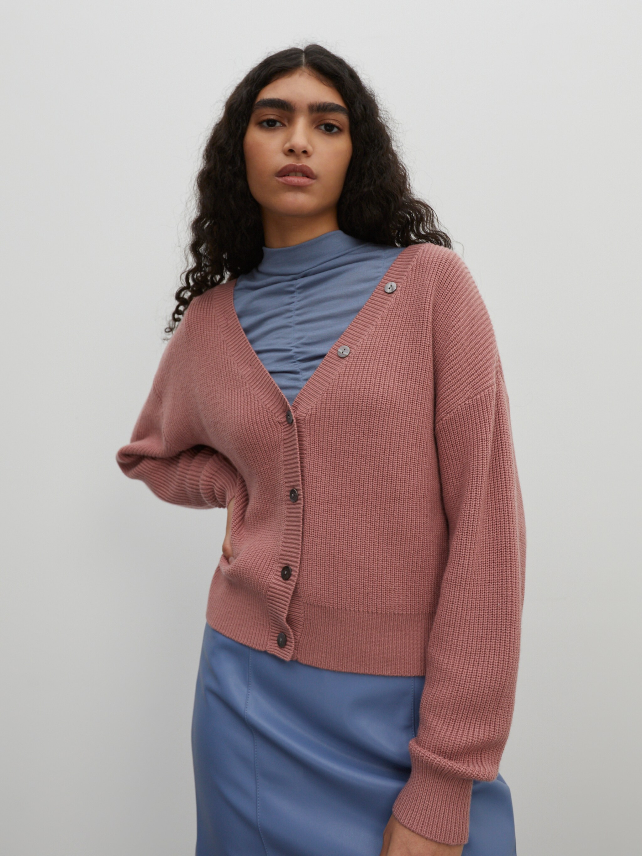 EDITED Producten Gebreid vest 'Lea' Rosé