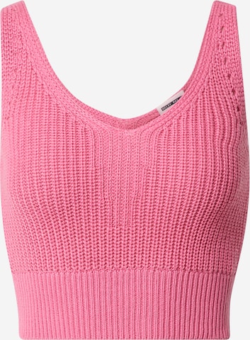 Noisy may Knitted Top 'SARA' in Pink: front