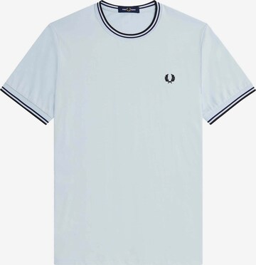 T-Shirt Fred Perry en bleu : devant