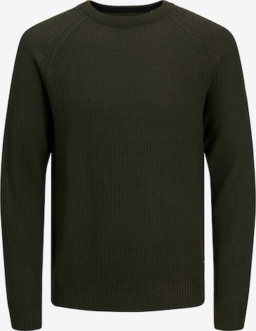 JACK & JONES Sweater in Green: front