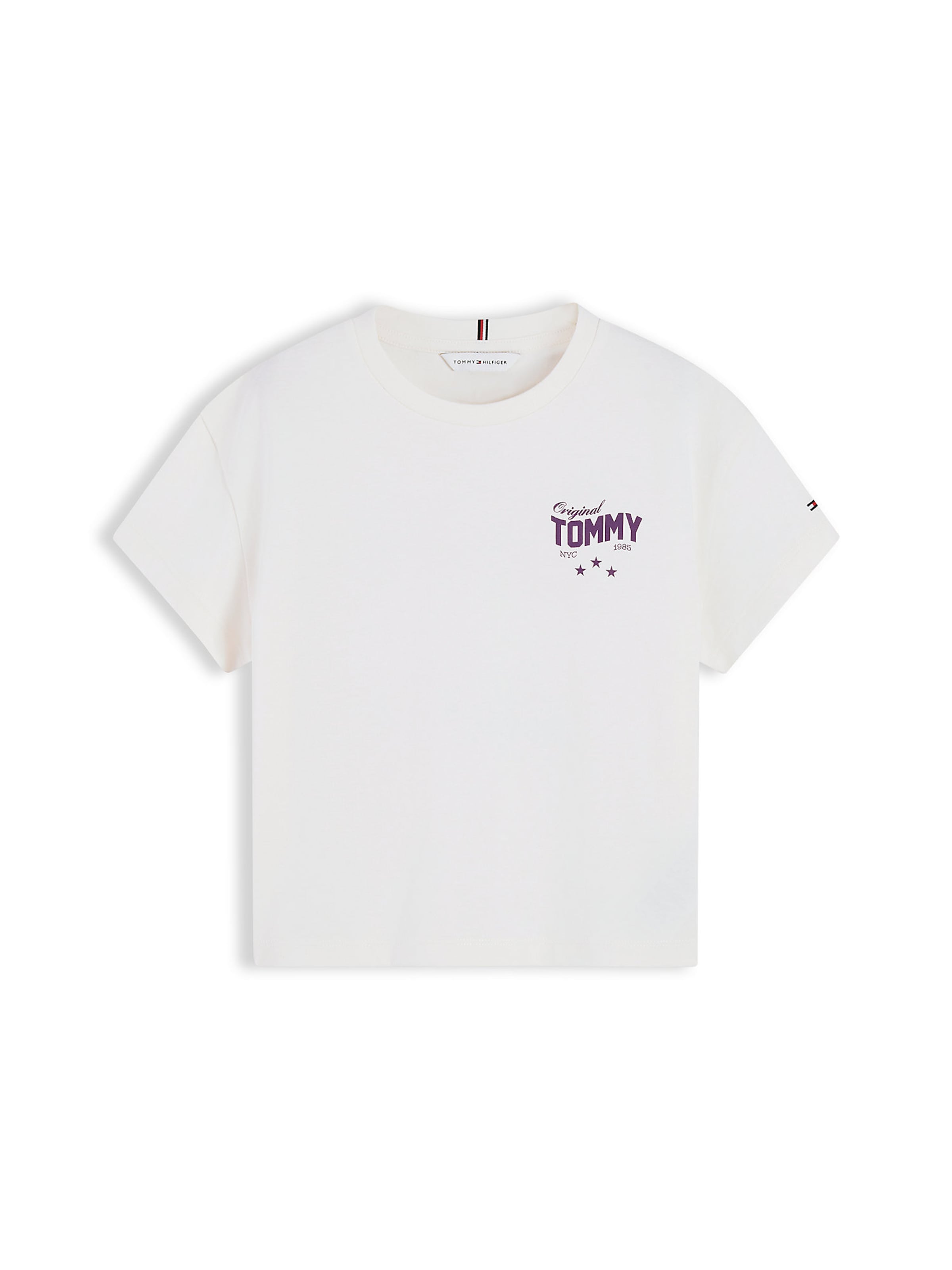 T-Shirt TOMMY HILFIGER en blanc : devant