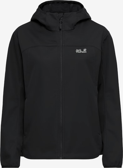JACK WOLFSKIN Ulkoilutakki 'WINDHAIN 2' koossa XS värissä musta / valkoinen, Tuotenäkymä